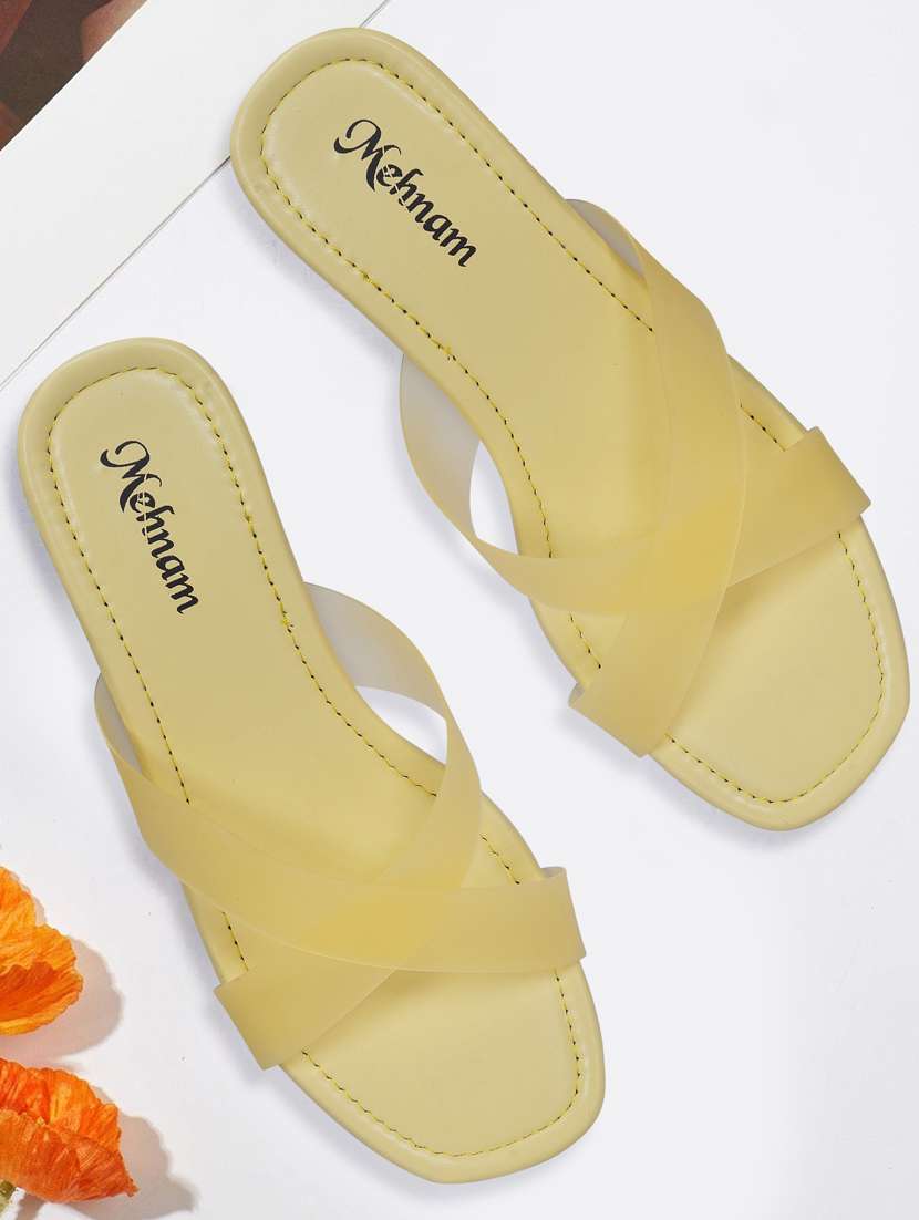 yellow slip on flat - 20118394 - Standard Image - 4