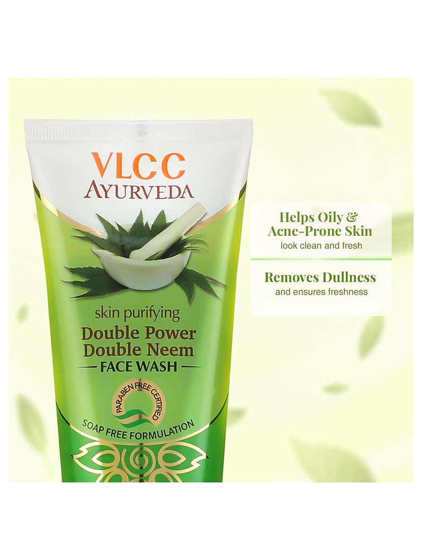 vlcc haldi chandan + haldi tulsi + double neem + chandan kesar facewash -100ml (pack of 4) - 20120963 - Standard Image - 4