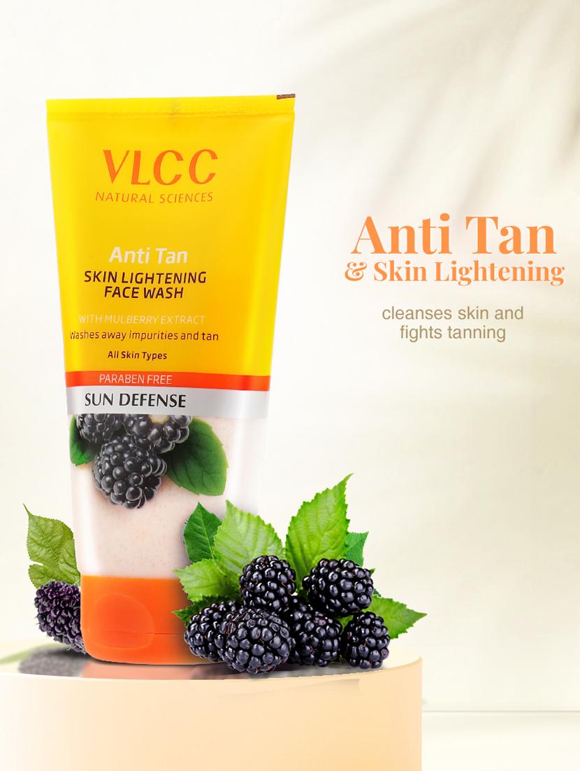 vlcc anti tan face wash & mulberry & rose face wash & anti tan sunscreen spf+25 -150 ml (pack of 3) - 20120977 - Standard Image - 1