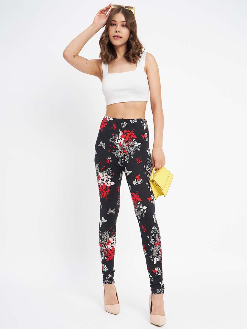 black printed legging - 20123313 -  Standard Image - 4