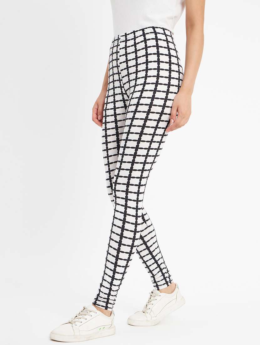 white printed legging - 20123316 -  Standard Image - 1