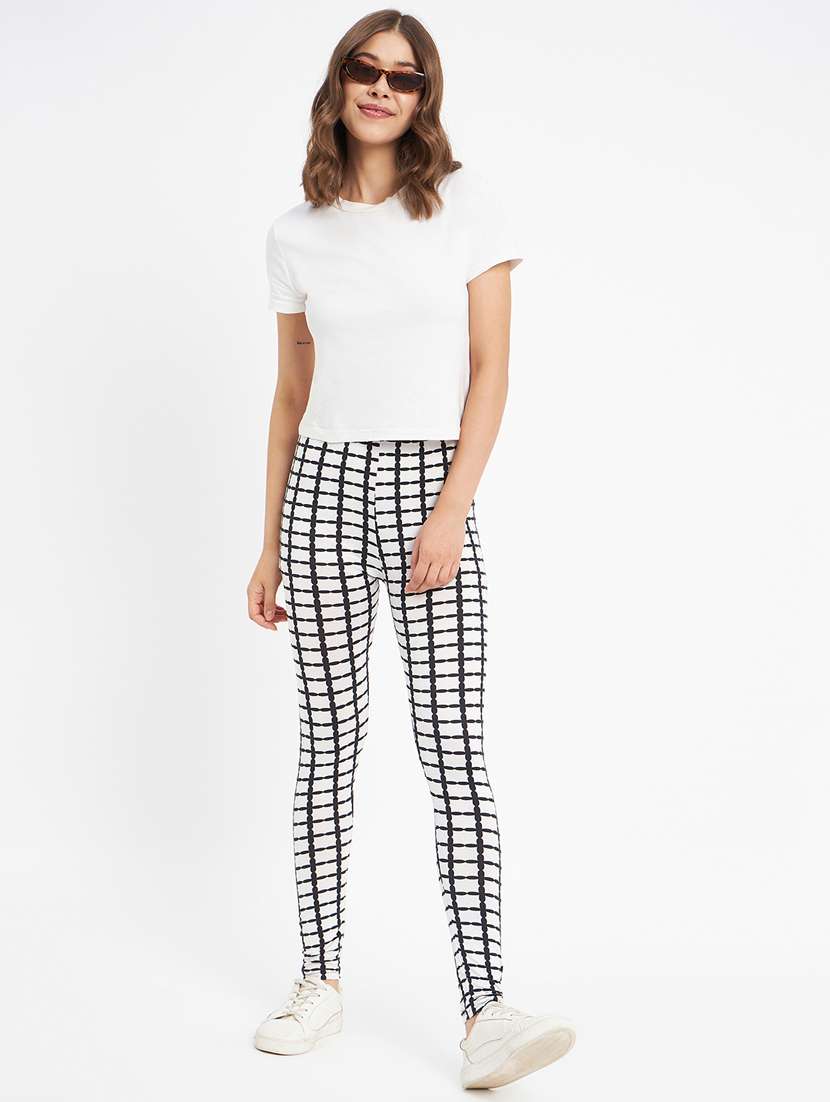 white printed legging - 20123316 -  Standard Image - 4
