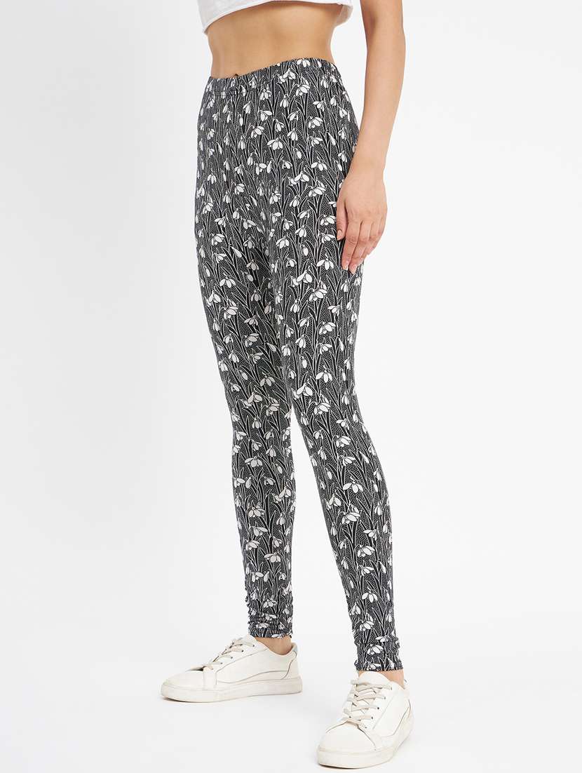 black printed legging - 20123317 -  Standard Image - 1