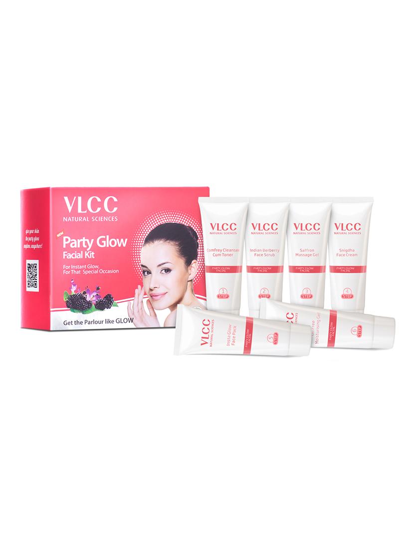 vlcc gold & diamond & party glow facial kit combo -60 g (pack of 3) - 20123952 - Standard Image - 1