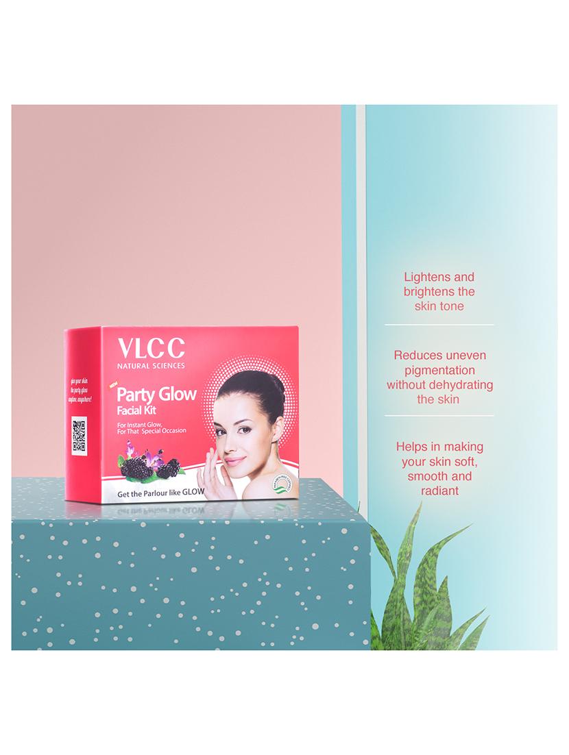 vlcc gold & diamond & party glow facial kit combo -60 g (pack of 3) - 20123952 - Standard Image - 6