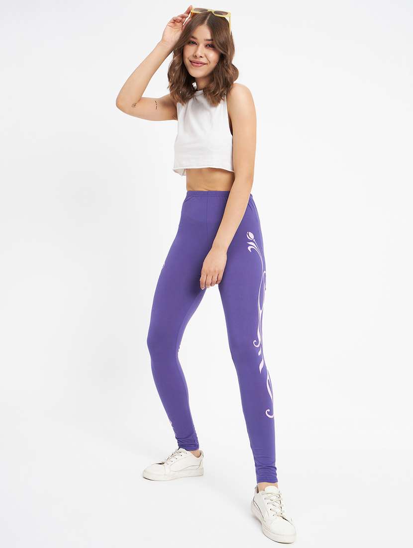 women printed jegging - 20124141 - Standard Image - 4