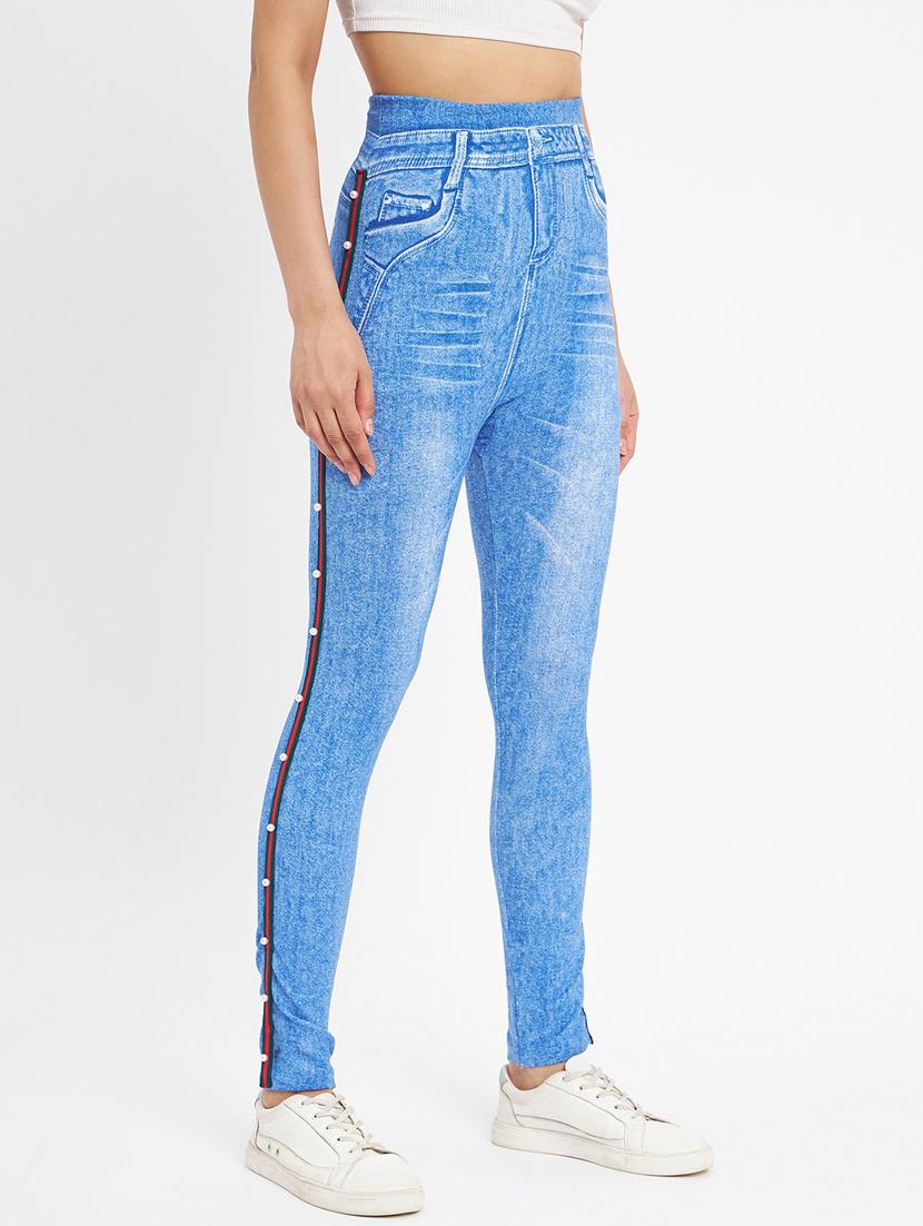 light blue washed jegging - 20124146 - Standard Image - 1