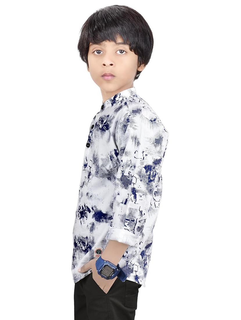 boys printed short kurta - 20124158 -  Standard Image - 1