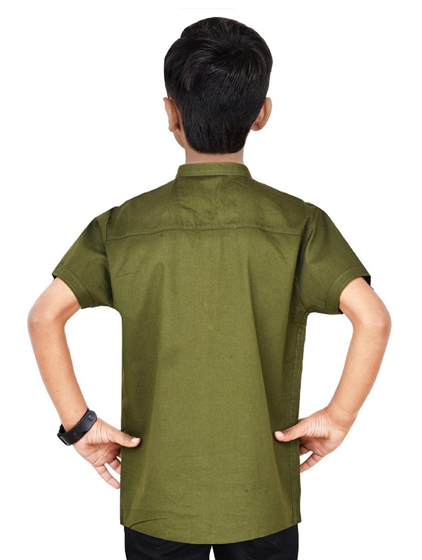boys self design cotton kurta - 20124300 -  Standard Image - 1
