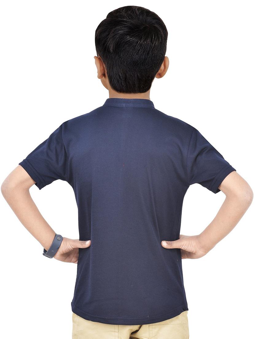 boys solid cotton short kurta - 20124737 - Standard Image - 1