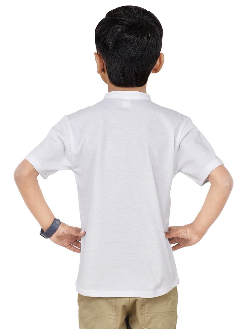 boys solid cotton short kurta - 20124738 -  Standard Image - 1