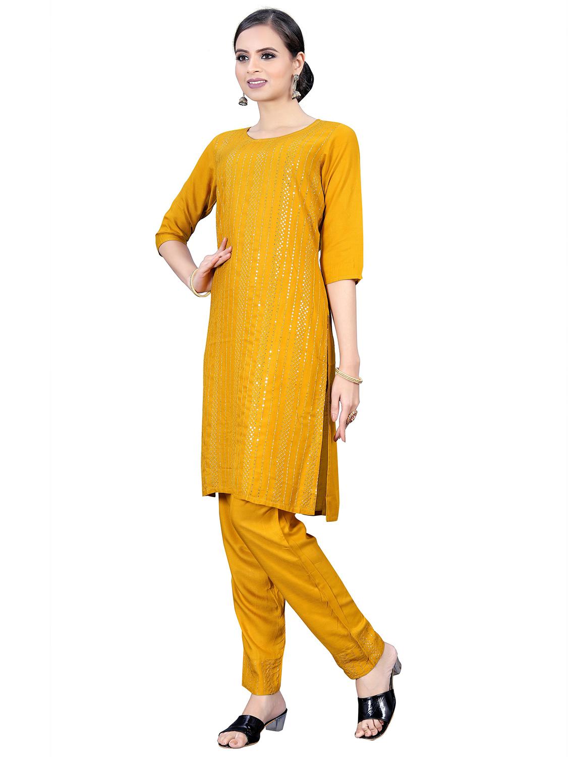 women embroidered suit set - 20125004 - Standard Image - 1