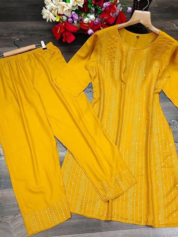 women embroidered suit set - 20125004 - Standard Image - 4