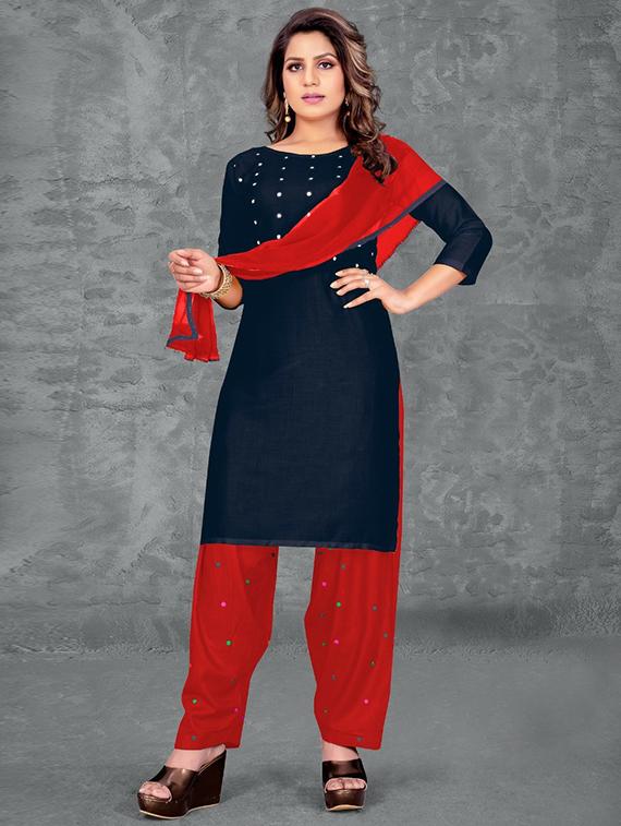women embroidered suit set - 20125020 - Standard Image - 1