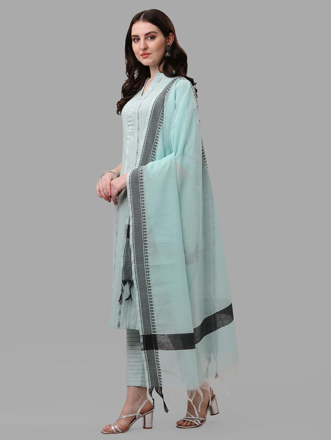 women printed suit set - 20125030 - Standard Image - 1