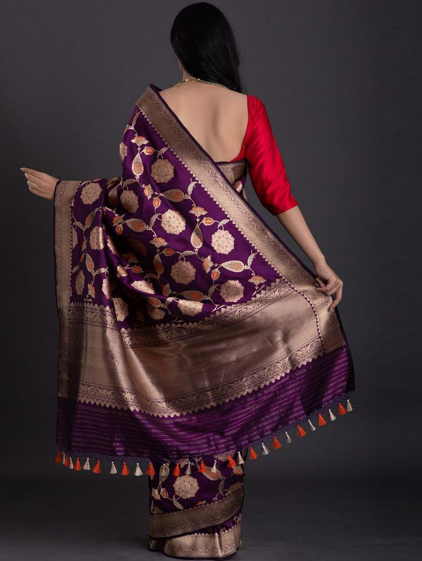 self design woven saree - 20125216 -  Standard Image - 1