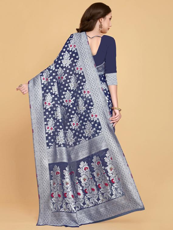 self design woven saree - 20125246 -  Standard Image - 1