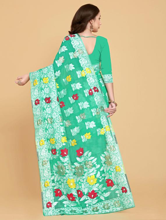self design woven saree with blouse - 20125253 -  Standard Image - 1