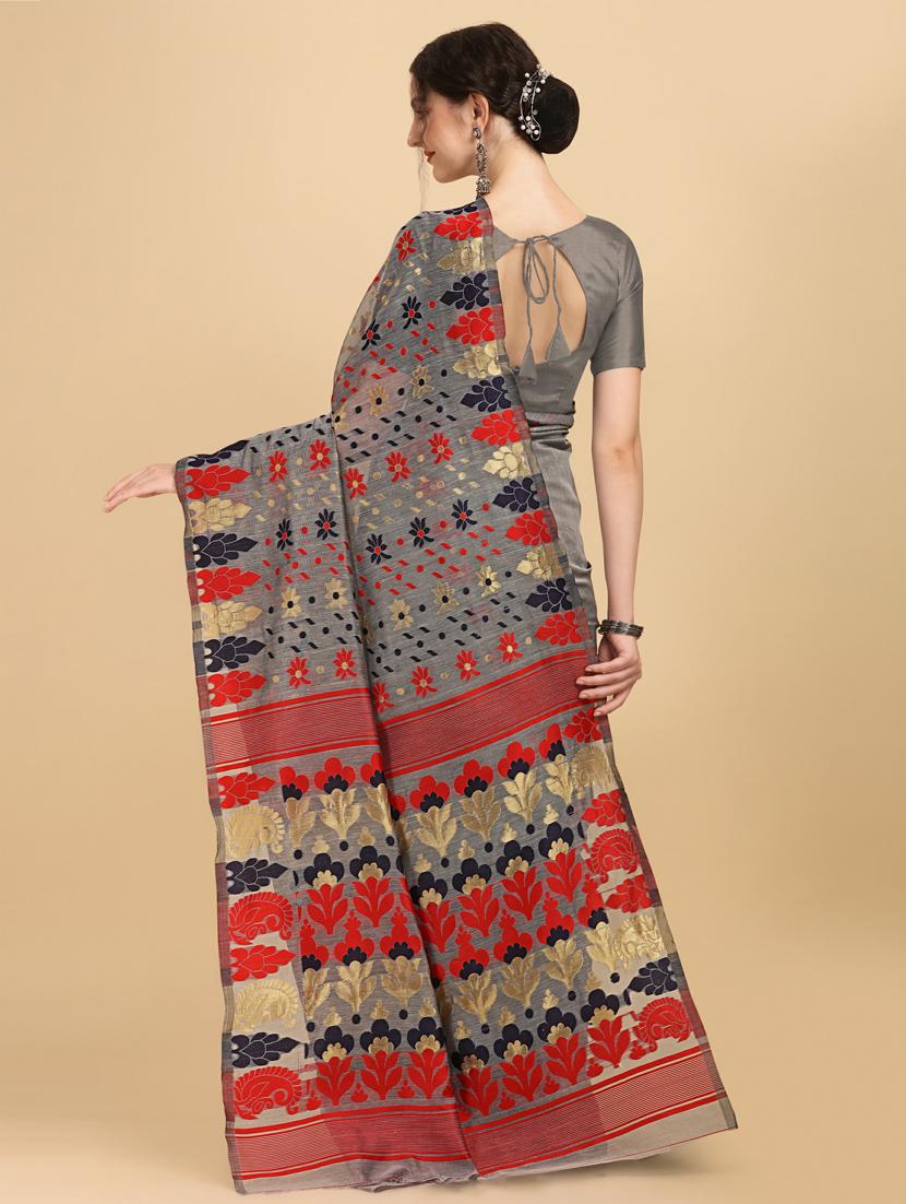 self design woven saree - 20125277 - Standard Image - 1