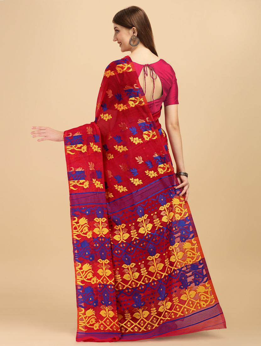 pink silk printed saree with blouse - 20125285 -  Standard Image - 1