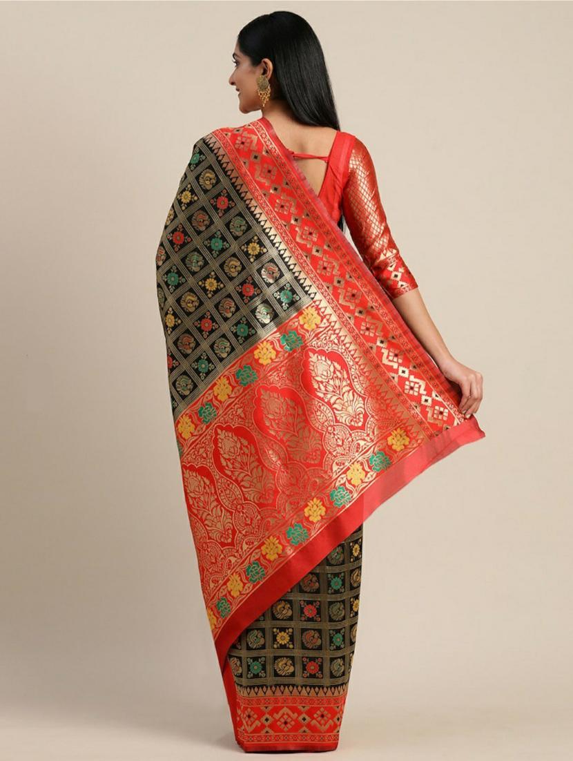 self design woven saree - 20125372 -  Standard Image - 1