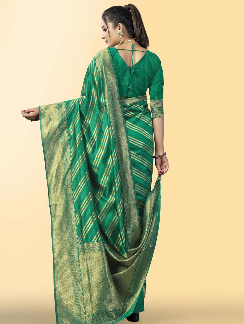 self design woven saree with blouse - 20125451 -  Standard Image - 1