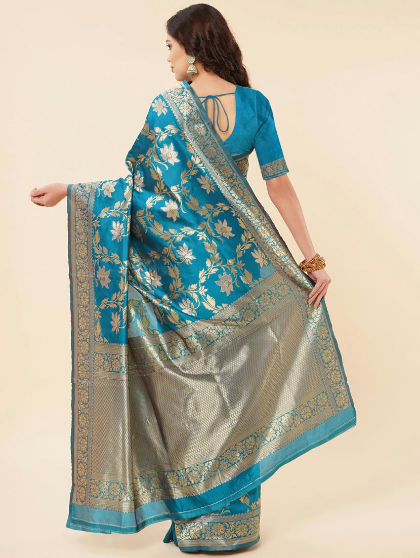 self design woven saree - 20125515 - Standard Image - 1