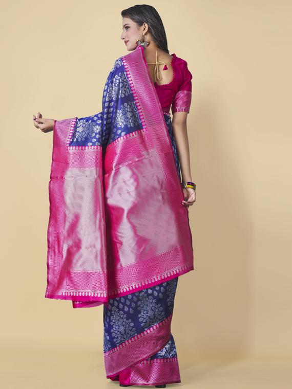 women self design woven saree with blouse - 20125577 -  Standard Image - 1