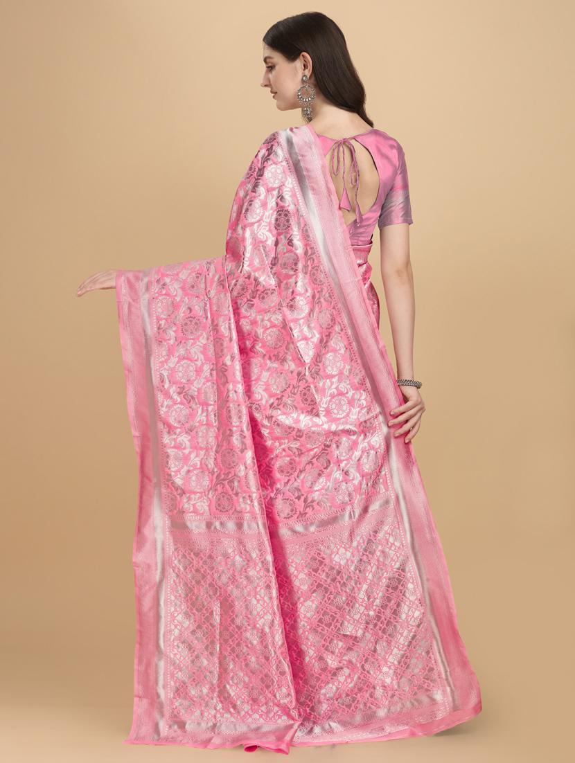 women self design woven saree with blouse - 20125591 - Standard Image - 1