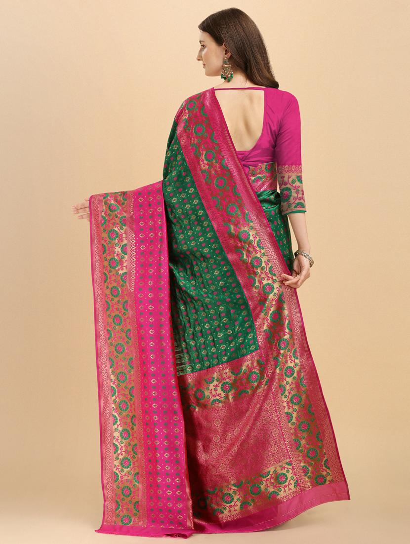 women self design banarasi saree with blouse - 20125616 - Standard Image - 1