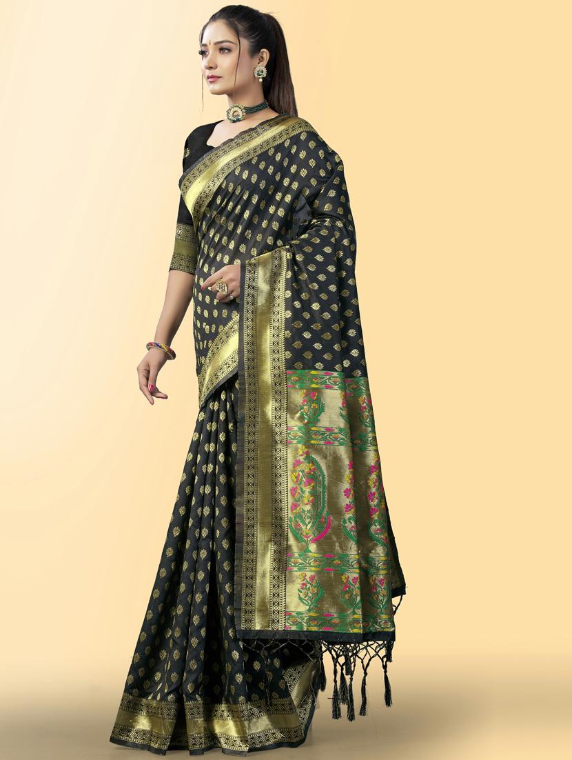 women self design banarasi saree with blouse - 20125768 - Standard Image - 1