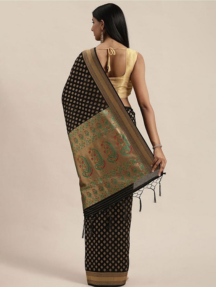 women self design banarasi saree with blouse - 20125773 - Standard Image - 1