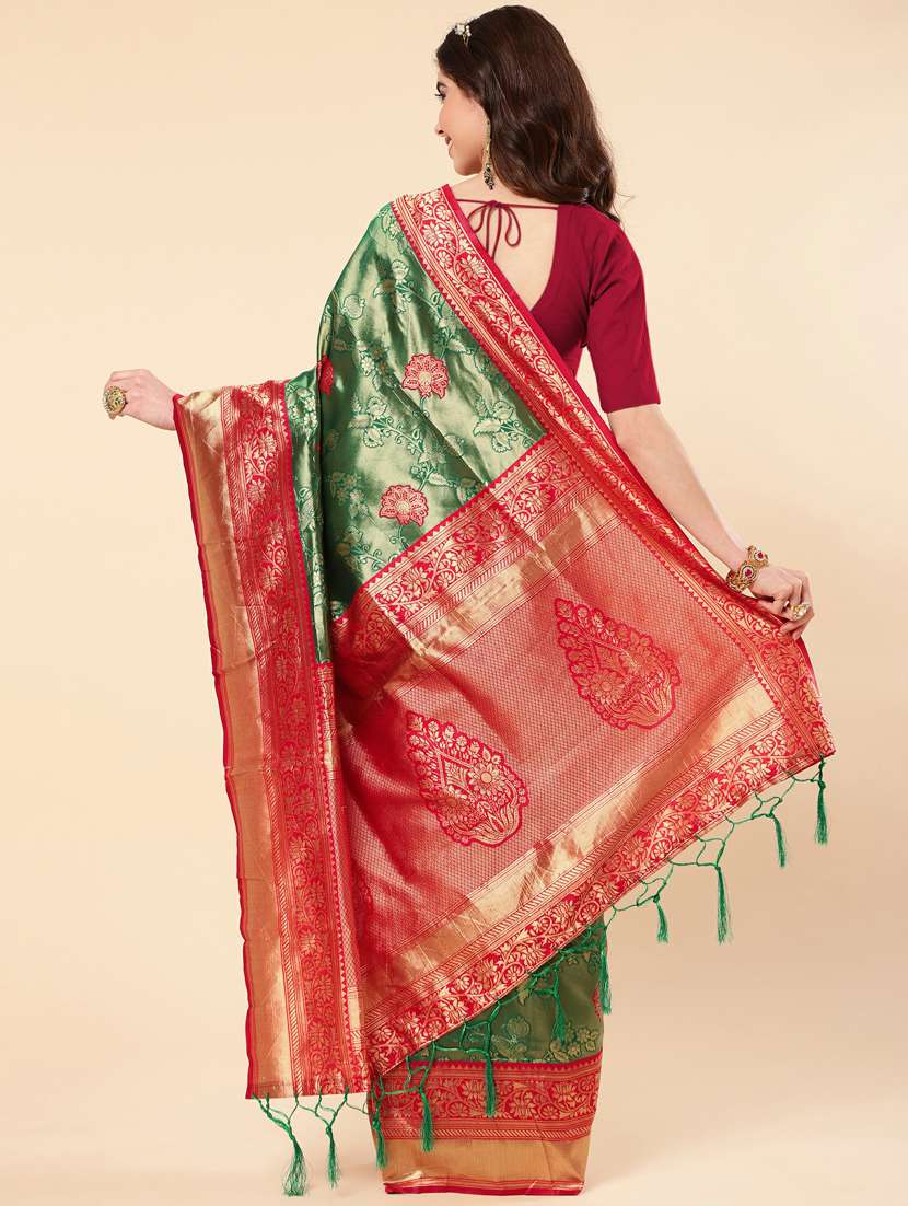 women self design banarasi saree with blouse - 20125785 -  Standard Image - 1