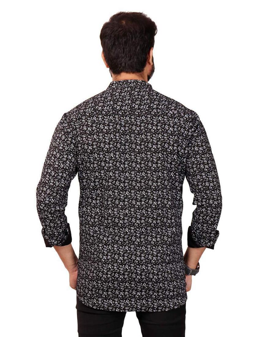 mandarin neck printed short kurta - 20126922 - Standard Image - 1