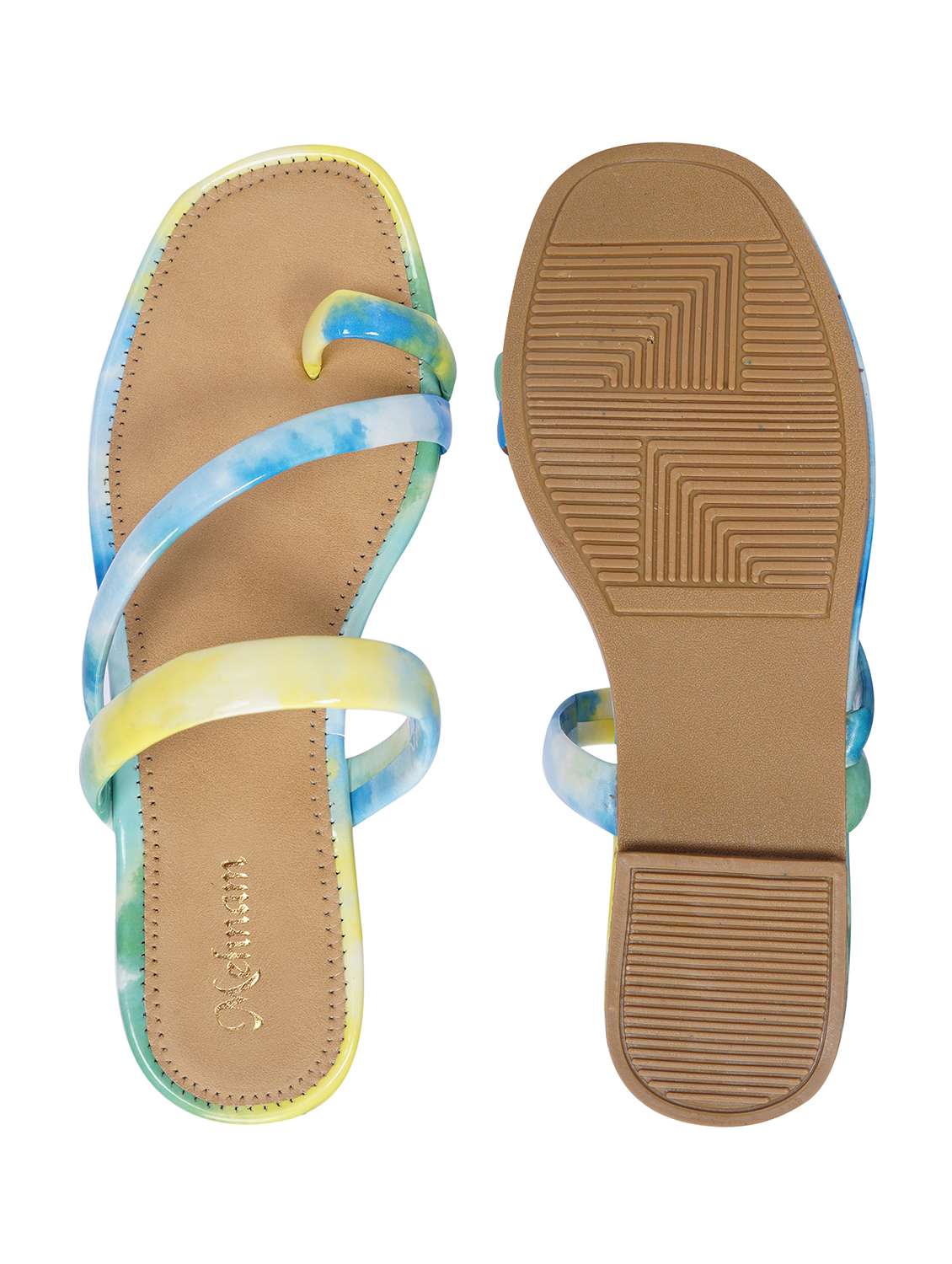 multi colored slip on sandal - 20127181 -  Standard Image - 4