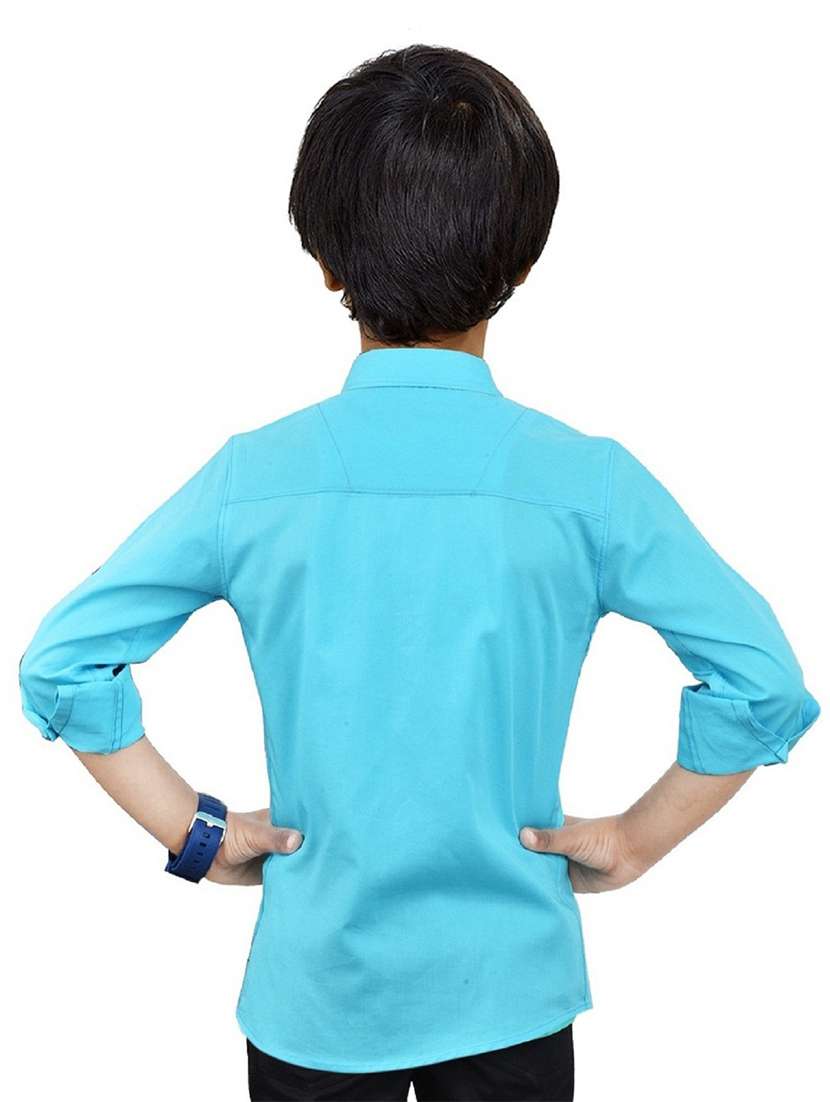 boys cotton solids shirt - 20127295 -  Standard Image - 1