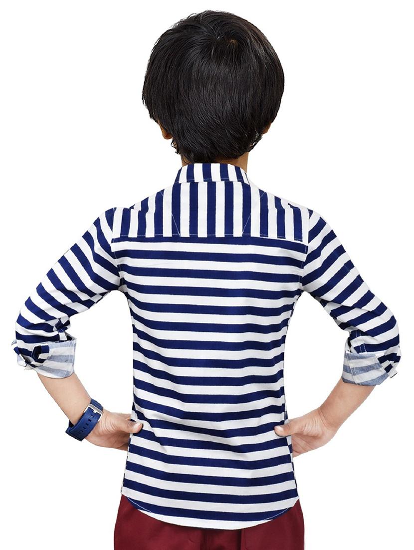boys striped cotton t-shirt - 20128089 - Standard Image - 1
