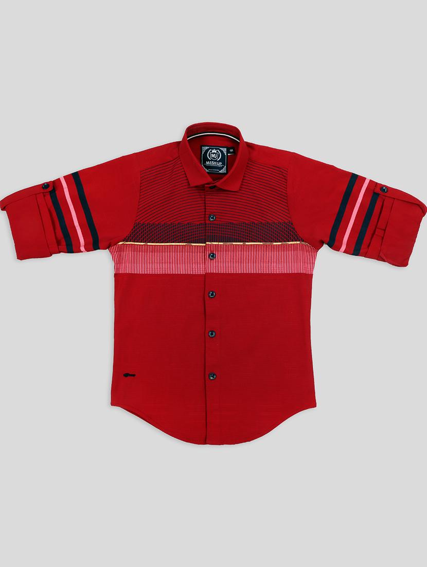 boys cotton printed shirt - 20128305 -  Standard Image - 1