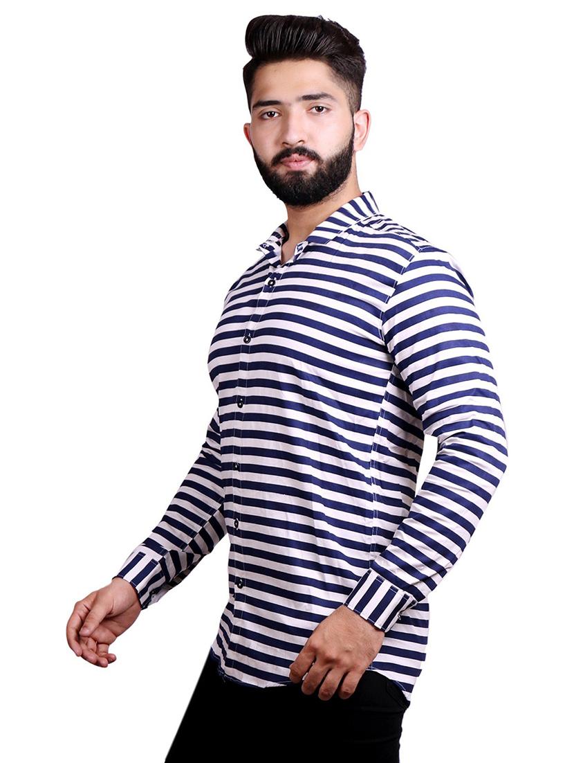 blue cotton casual shirt - 20128555 -  Standard Image - 1