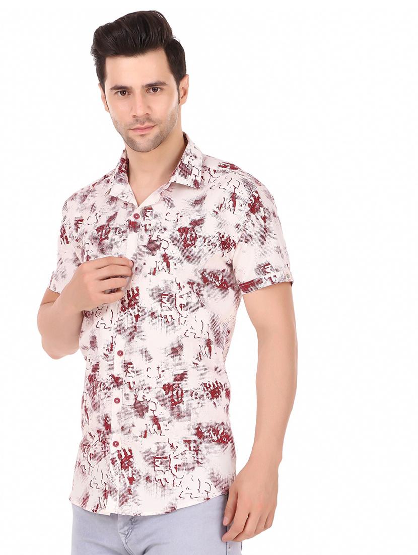 printed cotton casual shirt - 20128707 - Standard Image - 1