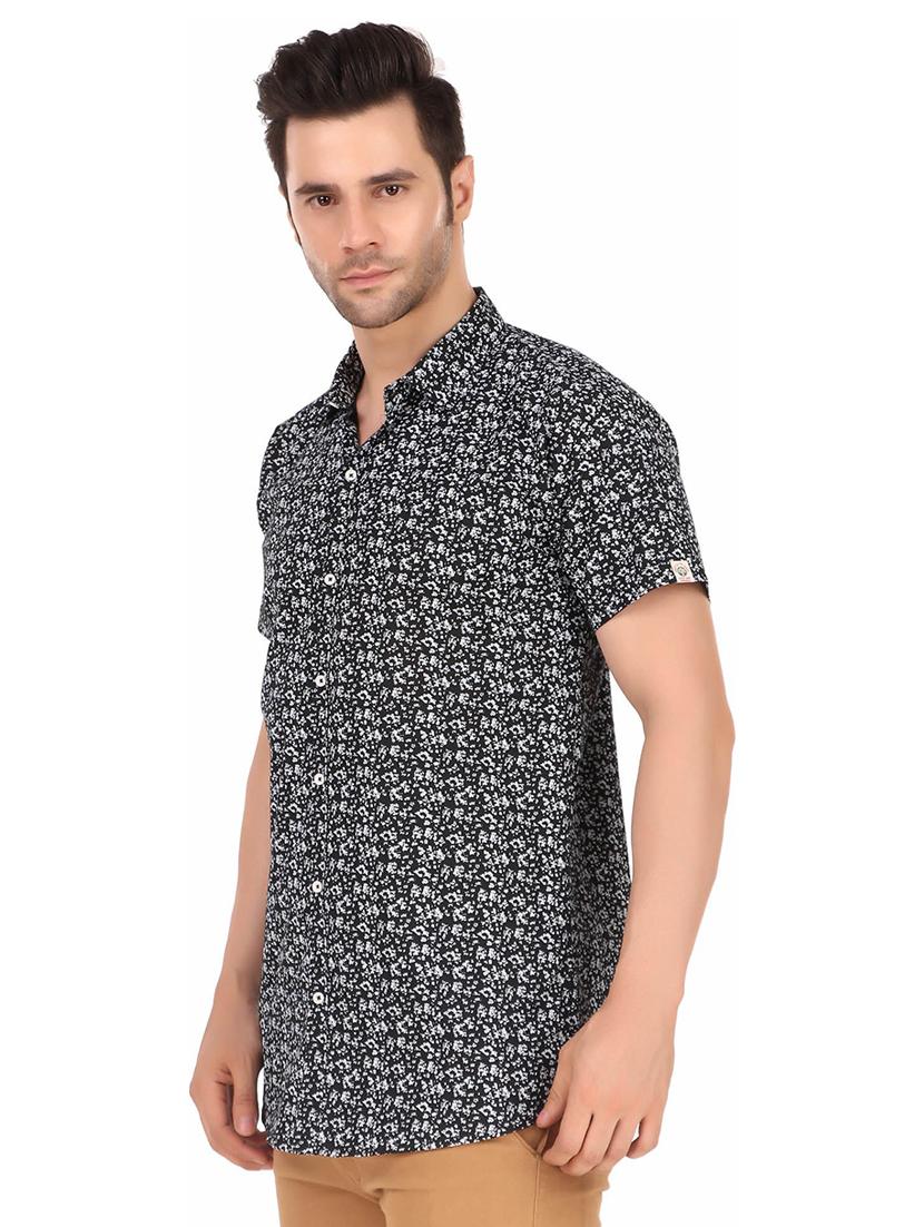 blue cotton casual shirt - 20128835 - Standard Image - 1