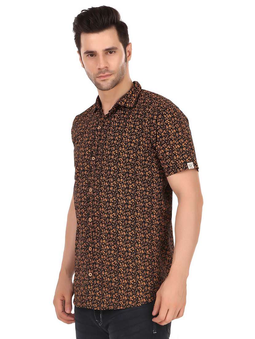 brown cotton casual shirt - 20128855 -  Standard Image - 1