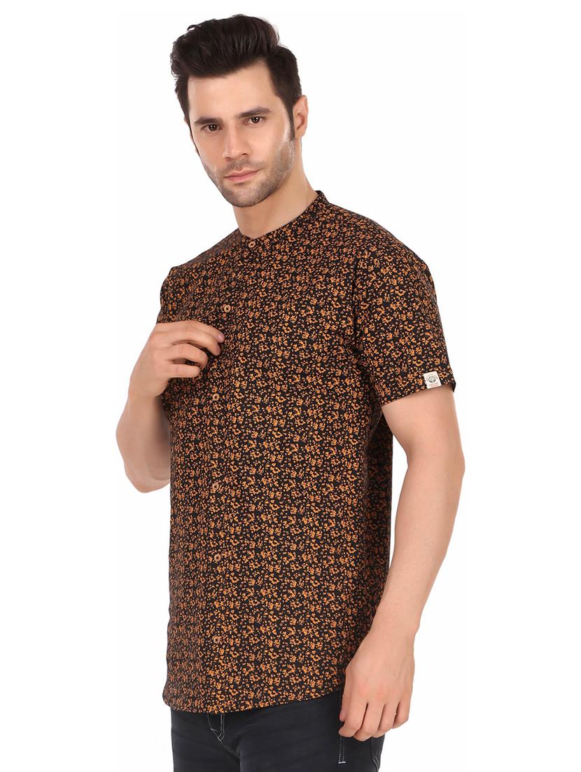 brown cotton casual shirt - 20128859 -  Standard Image - 1