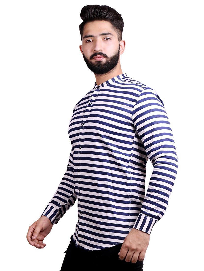 blue cotton casual shirt - 20129038 -  Standard Image - 1