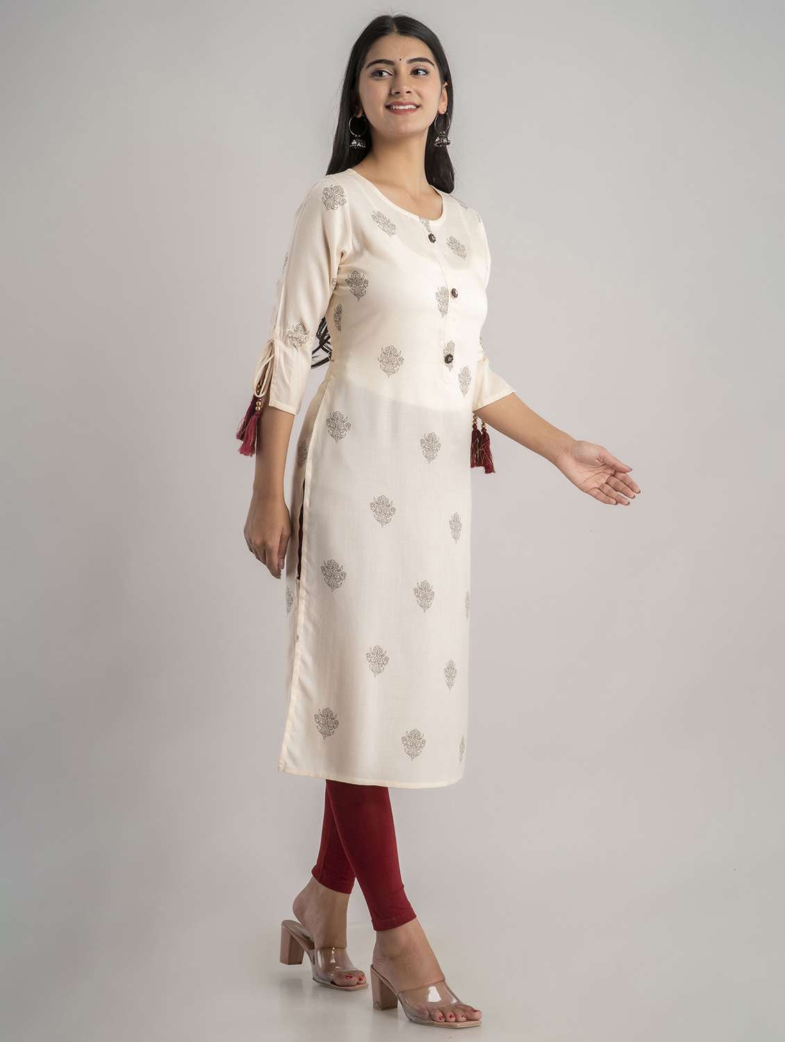 women's straight kurta - 20129529 - Standard Image - 1