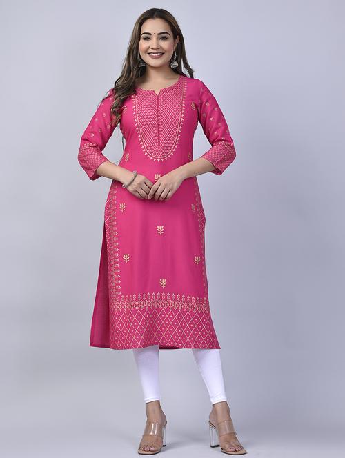 women's straight kurta - 20129546 - Standard Image - 0