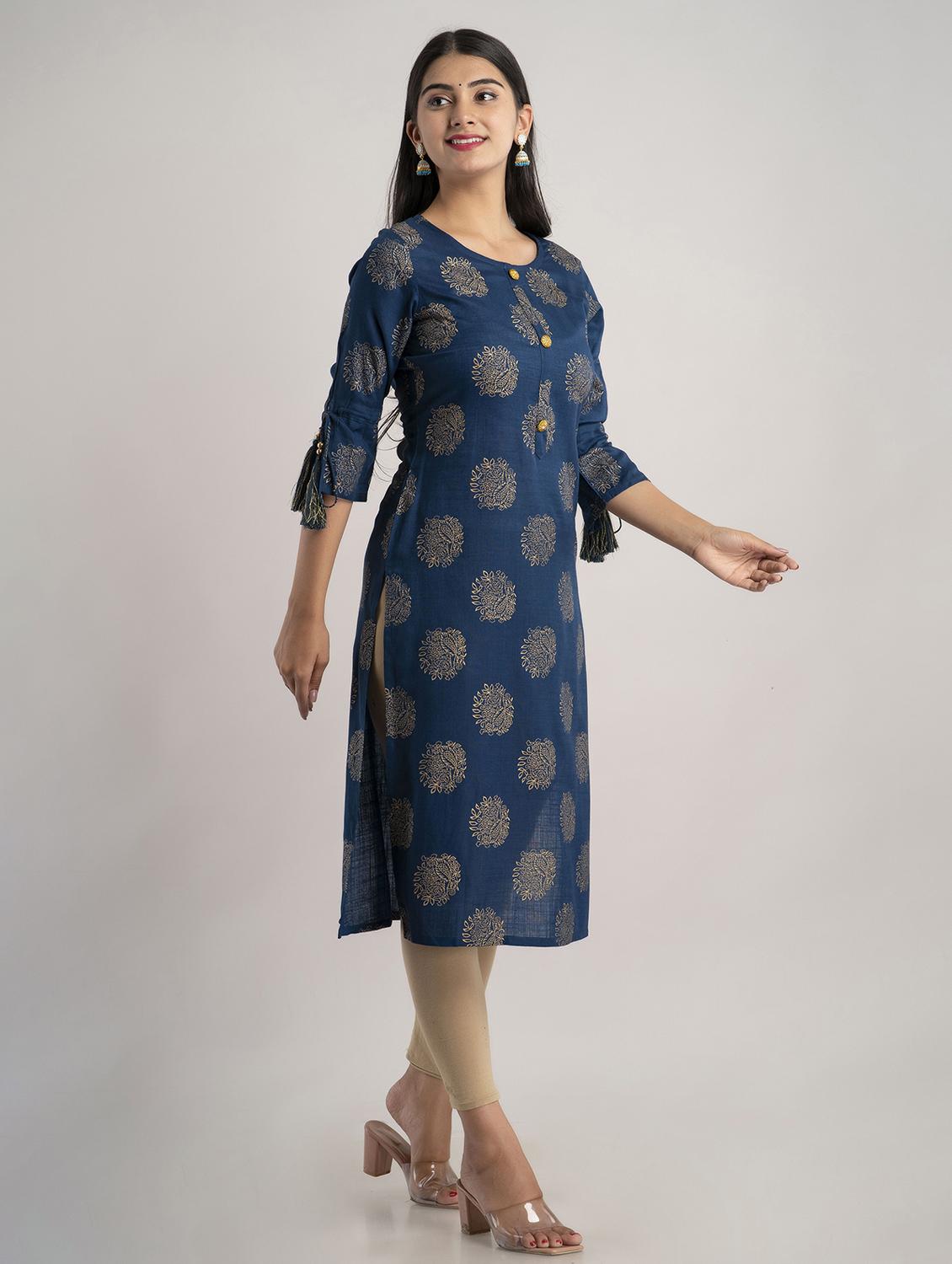 women's straight kurta - 20129549 - Standard Image - 1