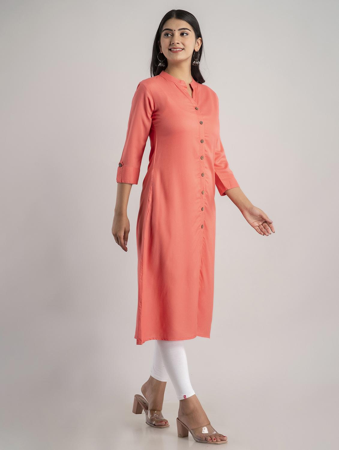 women's straight kurta - 20129565 - Standard Image - 1