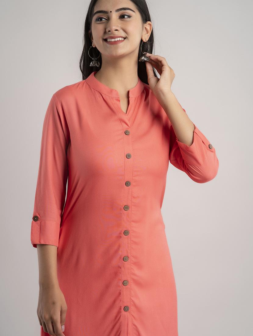 women's straight kurta - 20129565 - Standard Image - 4