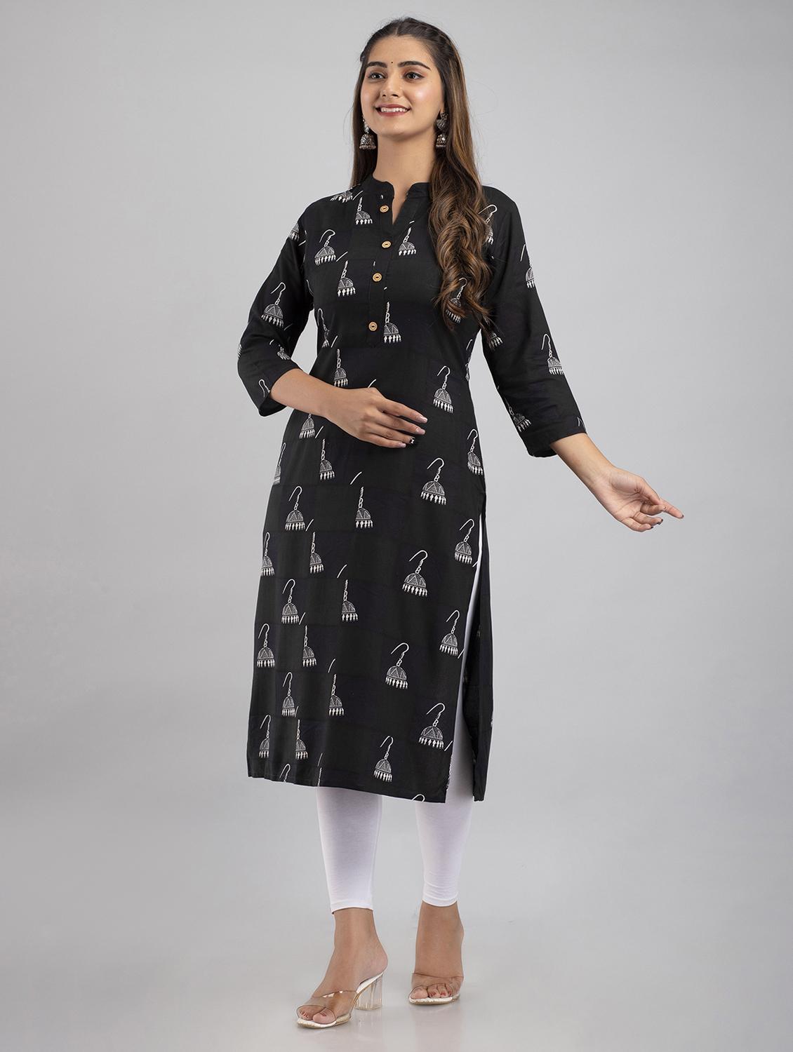 women's straight kurta - 20129583 - Standard Image - 1